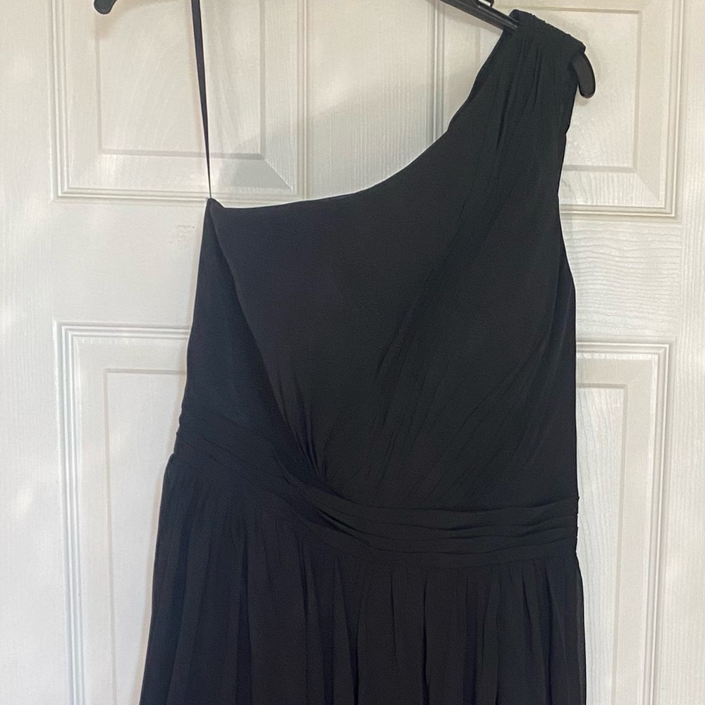 NWT Black formal one shoulder dress